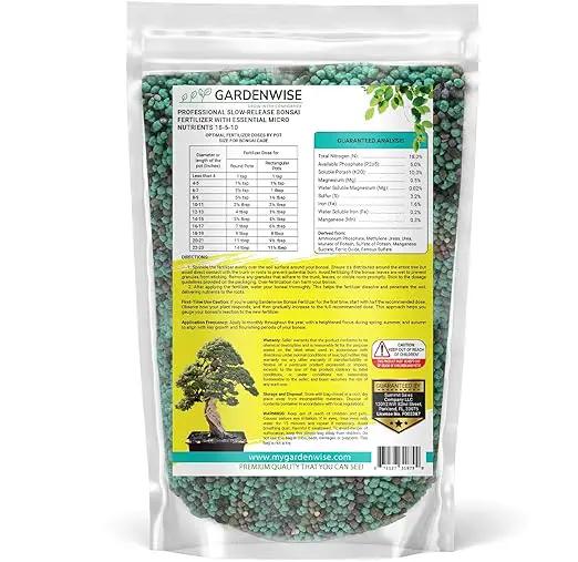Slow-Release Bonsai Fertilizer with Essential Micronutrients - Professional Grade Bonsai Tree Fertilizer Pellets | Perfect Food for Indoor & Outdoor Bonsai Trees (12 OZ) by GreenHaven Gardens