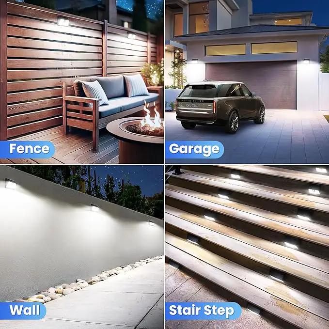 Solar Lights Outdoor Motion Sensor, 10 Pack 149 LED Waterproof Solar Powered Fence Lights, 3 Lighting Modes Security Wall Light for Outside Backyard Deck Garden Door Step Walking Dog, Cold Light 6500K by GreenHaven Gardens