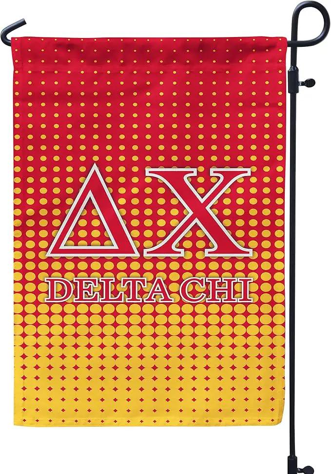 Delta Chi Licensed Flag Garden Flag Banner Yard Decor Outdoor Decoration (Delta Chi #4) by GreenHaven Gardens