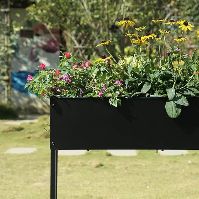 MIXC Metal Raised Garden Beds with Legs, Elevated Planter Boxes Outdoor Raised for Gardening, Large Planter Box for Vegetable Flower Herb by GreenHaven Gardens