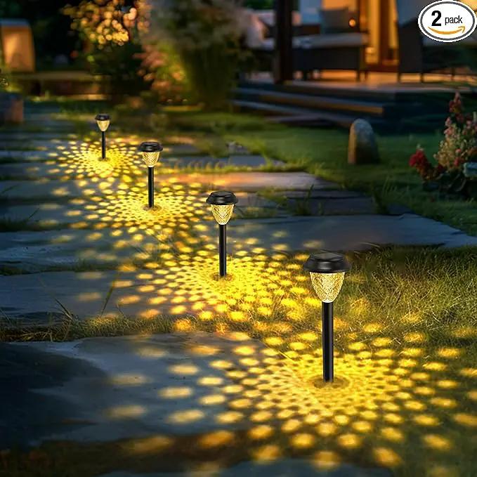 SOLPEX Solar Lights for Outside,2 Pack Solar Lights Outdoor Waterproof,Warm White Outdoor Solar Lights for Yard,Garden,Pathway,Patio and Landscape Lighting Decor by GreenHaven Gardens