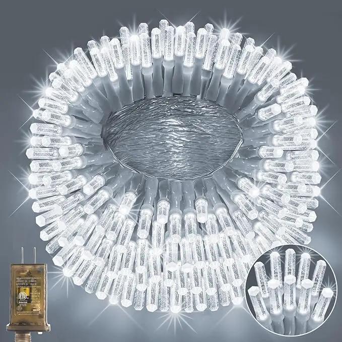 Heceltt 360 LED 118 FT String Lights Outdoor, 8 Modes Cool White Christmas Lights Plug in, IP44 Waterproof Led String Lights with Timer and Memory for Tree Yard Party Garden Decorations by GreenHaven Gardens