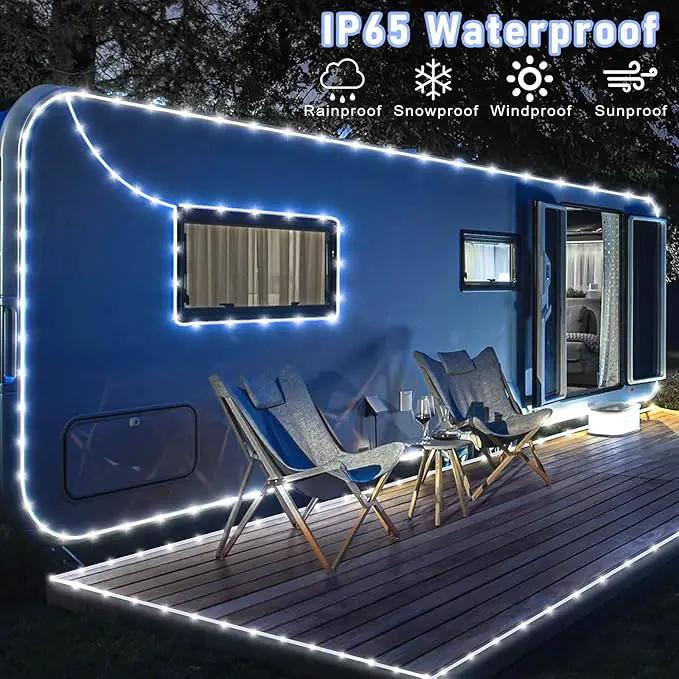 Rope Lights for Outside, 66FT 200 LED Christmas String Lights with Waterproof 8 Modes, Flexible and Connectable Plug in Fairy Light for Outdoor Indoor Patio Pool Garden Party Holiday Decor, White by GreenHaven Gardens