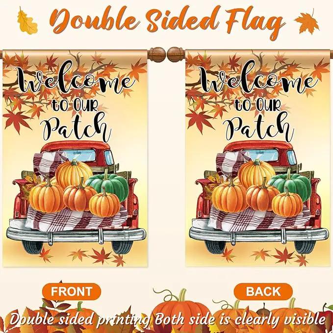 Mixweer 12 Pack 28 x 40" Large Seasonal Garden Flags for Outside Seasonal Lawn Yard Outdoor Flags Set Polyester Double Sided for Holiday Christmas Festive Decorations by GreenHaven Gardens