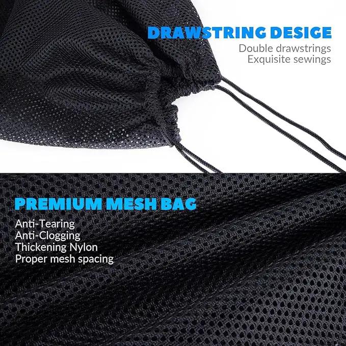 Pond Filter Box, Anti-Clogging Pond Filters for Outdoor Ponds Nylon Media Mesh Water Pump Cover Barrier Bag with Drawstring, Pond Pump Filter Bag (10 Inch) by GreenHaven Gardens