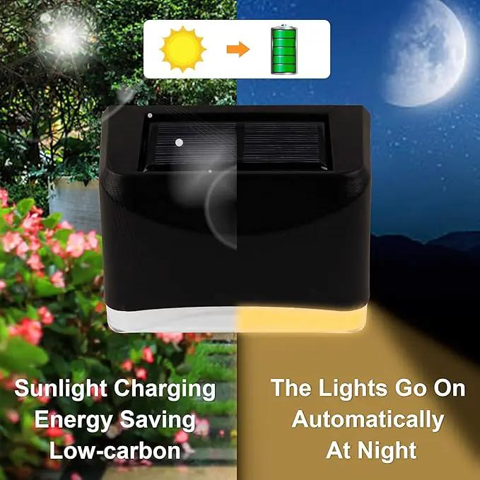 MAGGIFT 12 Pack Solar Deck Lights, Outdoor Solar Powered Fence Step Lights, Deck Lights Waterproof Outside Night Lights Decor for Steps Stairs Walkway Garden Fences Wall, Warm White by GreenHaven Gardens