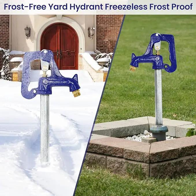 5.25FT Frost-Free Yard Hydrant, Freezeless Frost Proof Hydrant,Total Length 5.25ft, 36" Bury Depth,Water Hydrant 3/4" Pipe Connection,for Yard,Garden,Pasture Irrigation and Drinking by GreenHaven Gardens
