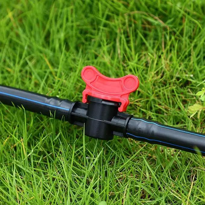 Drip Irrigation Switch Valve Gate Valves for 1/2 Inch Double Male Barbed Valve (12) by GreenHaven Gardens