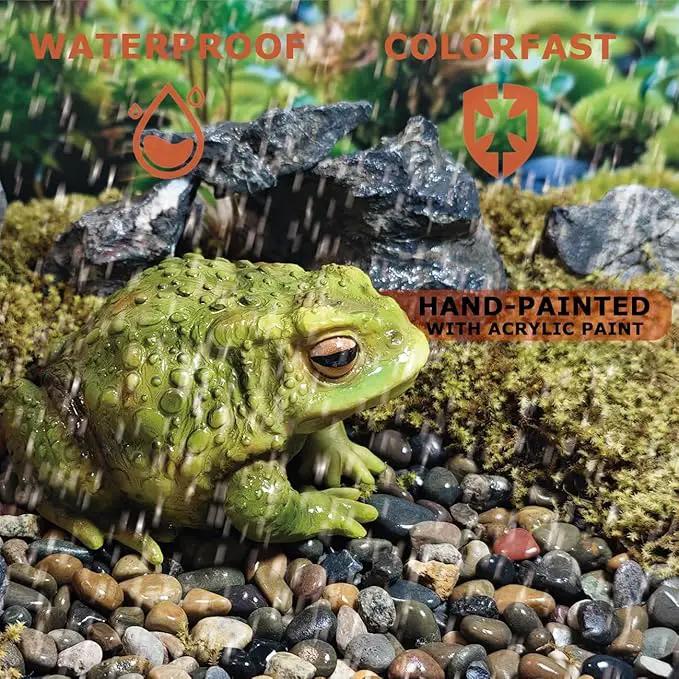 Sunthus Frog Toad Sculptures Garden Statues Yard Art Resin Decorations Outdoor Garden Decor by GreenHaven Gardens