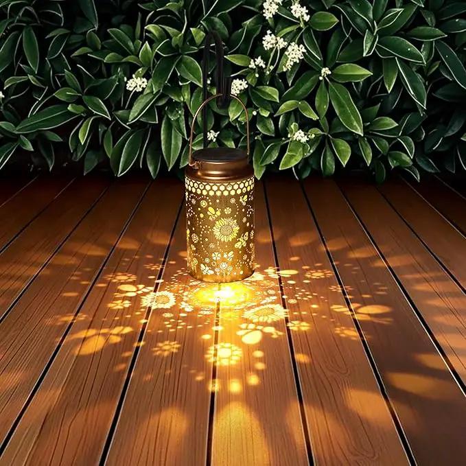 4 Pack Bee Solar Lanterns Outdoor Waterproof, Metal Hanging Lights Decorations for Garden Yard Lawn Patio, Bee Gifts for Women Mom Grandma Aunt Mother in Law Christmas by GreenHaven Gardens