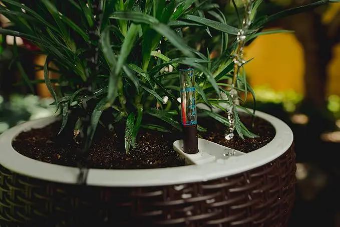 GARDENIX DECOR Self Watering Hanging Planter, 11'' Indoor, Brown, Coco Coir, with Water Level Indicator, Round, 1 Pack by GreenHaven Gardens