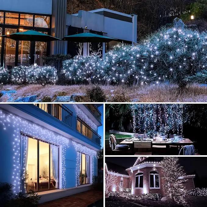 btfarm Solar String Lights for Outside - 80LED 33FT Solar Fairy Lights Outdoor Waterproof 8 Modes, Copper Wire Solar Powered Twinkle Lights for Tree Garden Christmas Wedding Party Decor, Cool White by GreenHaven Gardens