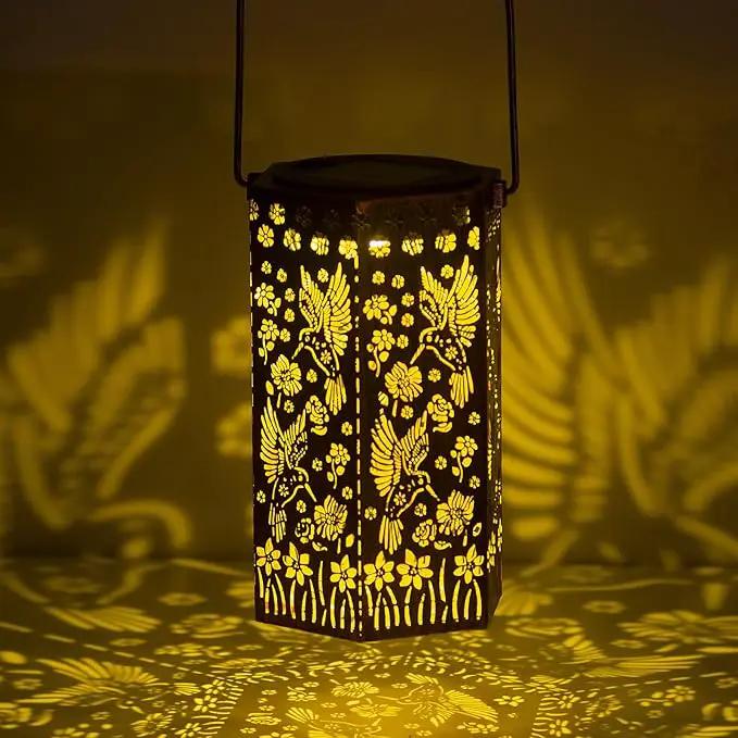 Outdoor Lanterns Hummingbird Gift for Women/Mom/Grandma/Sister, Solar Lanterns Outdoor Waterproof Butterfly, Garden Decor,Christmas, Mother's Day, Thanksgiving Gifts, Solar Decoration for Yard, Patio by GreenHaven Gardens
