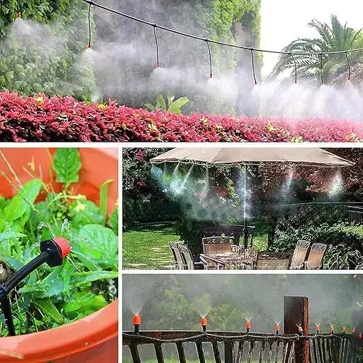 98.5FT Drip Irrigation System Kit, 149 Pack Automatic Irrigation System, Greenhouse Micro Drip Irrigation Kit for Garden Greenhouse, Flower Bed,Patio,Lawn by GreenHaven Gardens