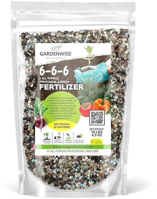 6-6-6 All-Purpose Professional Plant Food Fertilizer; Ideal for Winter Care & Spring Feeding, Perfect Balanced NPK for Indoor and Outdoor Plants (5 QUARTS) by GreenHaven Gardens