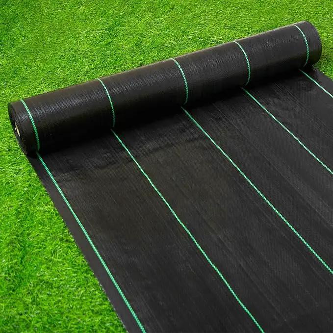 6FT X 330 FT Weed Barrier Landscape Fabric Heavy Duty,3.2 OZ Premium Garden Weed Blocker Fabric for Weed Control, Plastic Ground Cover with Woven Weed Cloth,Durable Landscaping Fabric by GreenHaven Gardens