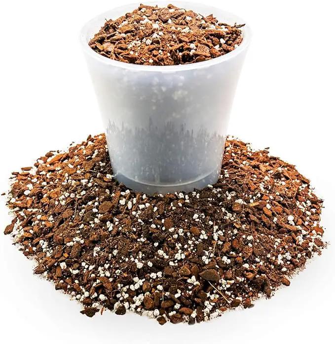 Premium Monstera Potting Soil - Quick Drain Potting Soil for Growing and Repotting Monstera Deliciosa/Swiss Cheese Plant - 4 Quart Bag by GreenHaven Gardens