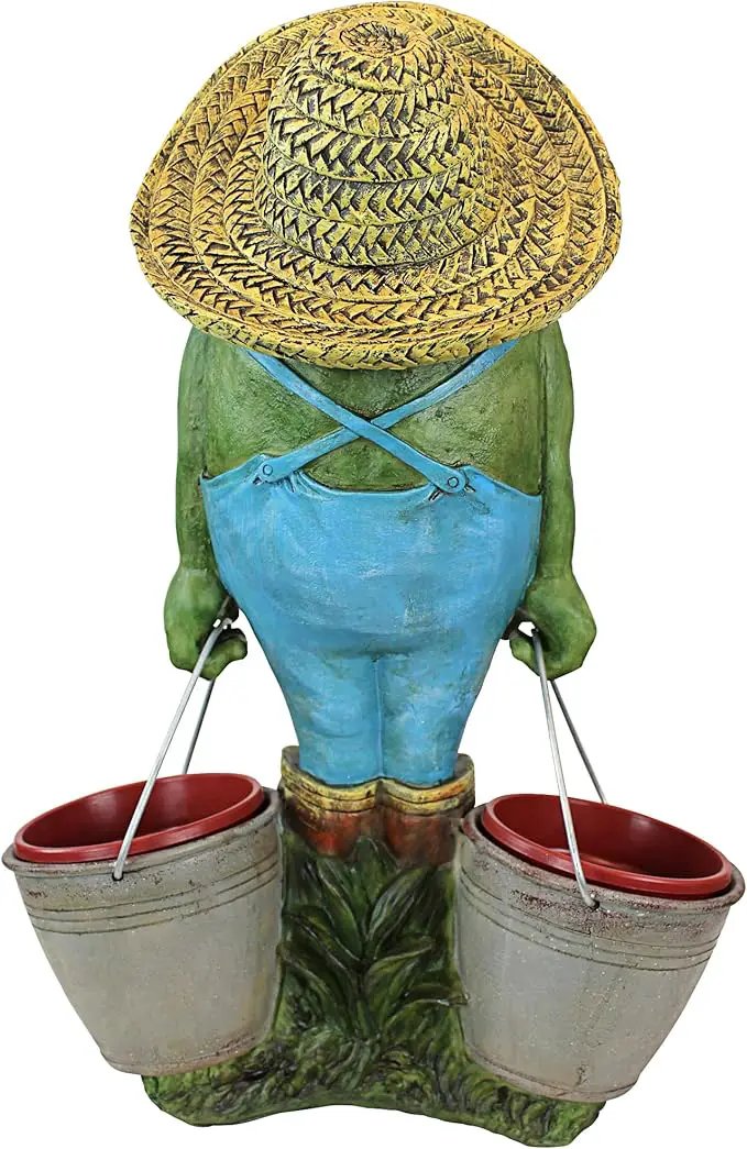 Design Toscano Buckets The Garden Frog Statue by GreenHaven Gardens