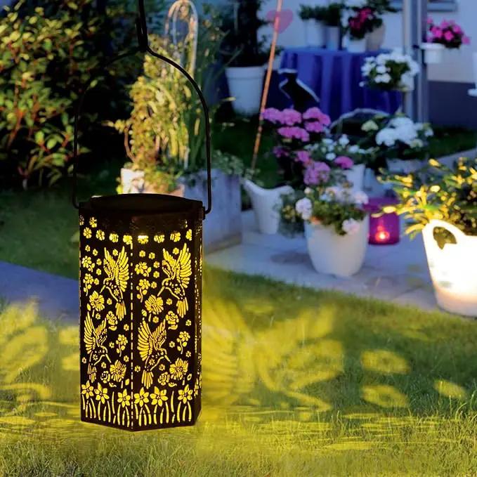 Outdoor Lanterns Hummingbird Gift for Women/Mom/Grandma/Sister, Solar Lanterns Outdoor Waterproof Butterfly, Garden Decor,Christmas, Mother's Day, Thanksgiving Gifts, Solar Decoration for Yard, Patio by GreenHaven Gardens