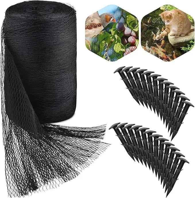 PACETAP Pond Netting Kit 20 x 30 Ft,Pond Netting for Leaves,Koi Pond Cover,Heavy Duty Koi Pond Netting,Pool Protective Cover Netting Protecting Koi Fish from Birds, Cats -Stakes Included by GreenHaven Gardens