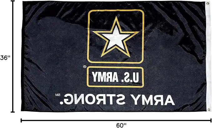 FlagSource Army Strong Nylon Military Flag, Made in USA, 3x5' by GreenHaven Gardens