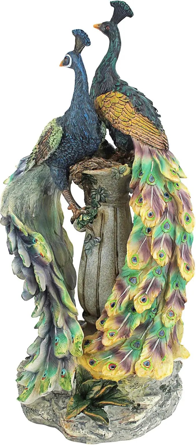 Design Toscano Peacocks in Paradise Statue by GreenHaven Gardens