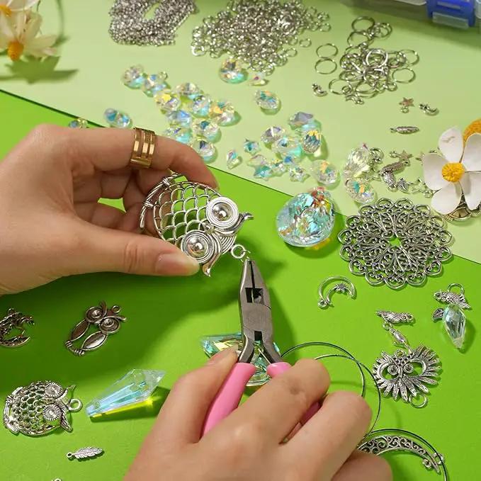 WASTROYAL 420 pcs DIY Sun Catchers Making Supplies Kit Art and Crafts for Adults Prism Hanging Decorative Suncatcher with Crystals Rainbow Maker for Indoor Windows Office Home Halloween Decor (Owl) by GreenHaven Gardens