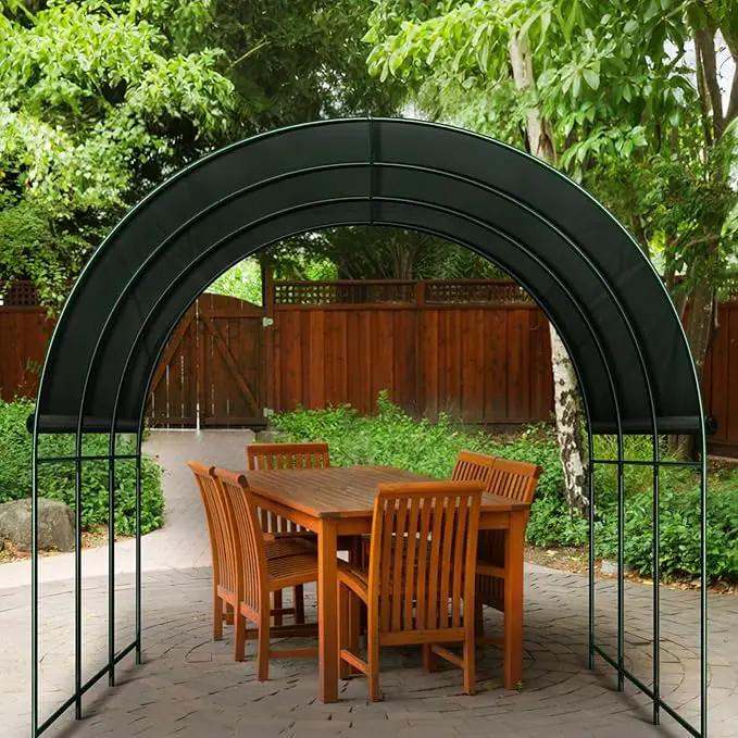 Large Garden Support Arch Frame for Climbing Plants, 9.85 x 7.05 x 7.22 ft Heavy Duty Plant Climbing Arbor Arch, Multi-Purpose Support Frame for Vines, Weddings & Backyard Decoration by GreenHaven Gardens