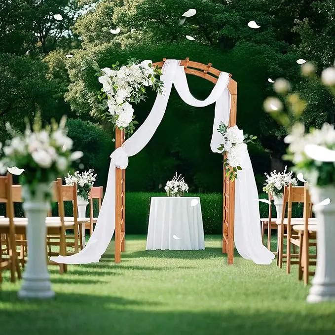 Solid Fir Wooden Garden Arch Premium Outdoor Trellis for Climbing Plants, 84.5”H×49.37”W×23.5’’D, Also can be Used for Wedding and Party Decoration by GreenHaven Gardens