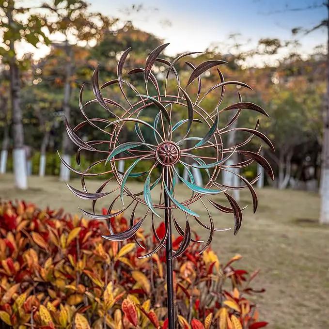 Stargarden Wind Spinners Outdoor Metal Large 360 Degrees Kinetic Wind Sculptures& Spinners Yard Art Outdoor Garden Decor by GreenHaven Gardens