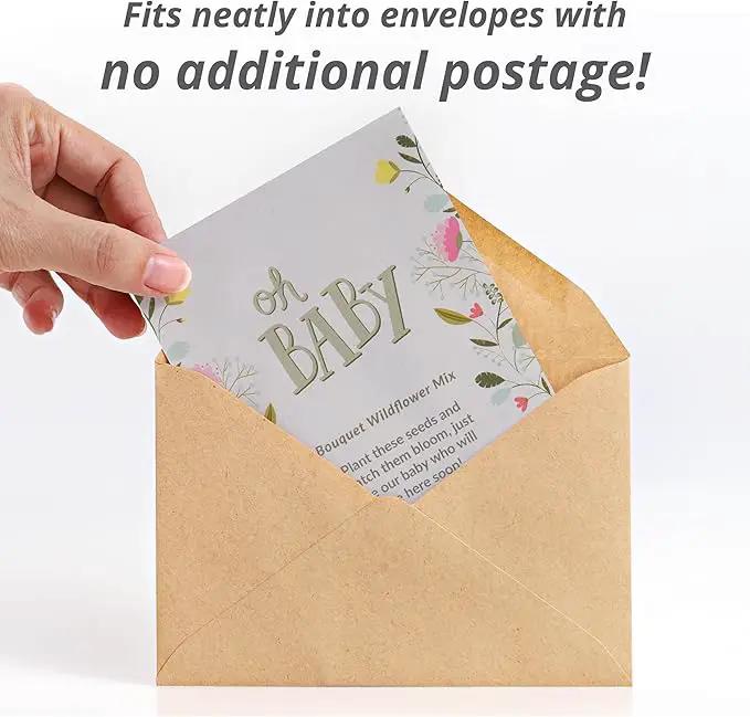 BENTLEY SEED CO. Oh Baby Seed Packets|Girl or Boy Baby Shower Favors for Guests | 25 Wildflower Seed Packets | Pre-Filled | Bouquet Wildflower Mix | Non-GMO Seeds | Gender Neutral | Eco-Friendly Gift by GreenHaven Gardens
