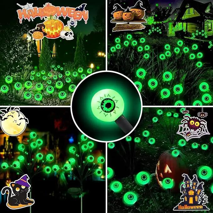 Aogist Halloween Decorations Eyeball Swaying Firefly Light Bright Long Standby Time Waterproof Outdoor Lights for Beautiful Spaces Garden Yard Lawn Pathway Porch Party Decor(Green, 4 Pack-24 LEDs) by GreenHaven Gardens