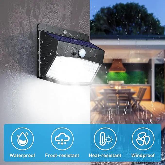 [6 Packs] Solar Lights Outdoor Motion Sensor Solar Security Lights Waterproof with 3 Lighting Modes Solar Powered Wall Lights Outside for Garden Fence Yard Deck by GreenHaven Gardens