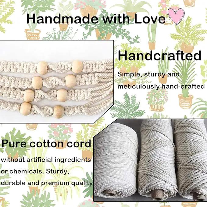 Self Watering Hanging Planters for Indoor Plants 3 Pack Macrame Plant Hangers with Drainage Holes Pots and Hooks for Home Garden Decor Green by GreenHaven Gardens