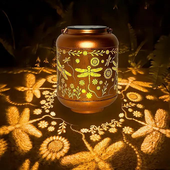 Solar Lanterns Outdoor, Waterproof Hanging Solar Lantern Garden Decor, Solar Lights for Backyard Porch Patio Table Yard Balcony Lawn Pathway, Dragonfly Gifts for Women Grandma Mom by GreenHaven Gardens