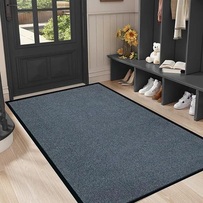 Heavy Duty Doormat, 3'x10' Indoor Outdoor Entry Rug, Commercial Entrance Mat with Rubber Border, Durable Welcome Mat, Rubber Backing Non Slip Doormat for Entryway, Large Garage Floor Mat by GreenHaven Gardens