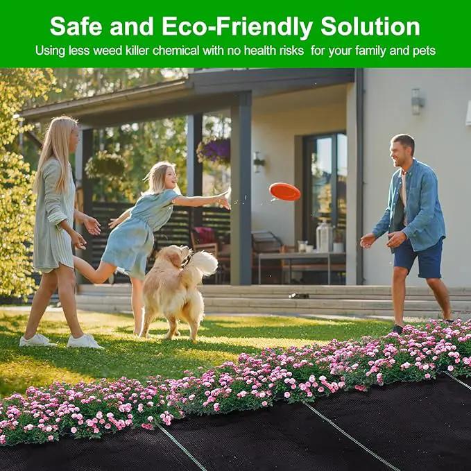 Driveway Fabric for Weed Control – 13FT x 150FT with Staples, Heavy-Duty Weed Barrier, Durable Landscape Fabric 3.5OZ for Garden, Gravel, Pathways, Erosion Control, Construction, and Outdoor Projects by GreenHaven Gardens