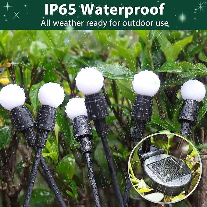 6-Pack Solar Garden Lights, 48 LED Solar Lights Outdoor for Garden Decor, Waterproof Firefly Light Outdoor (Sway by Wind), Swaying Light for Outside Yard Pathway Landscape Decorations (Warm White) by GreenHaven Gardens