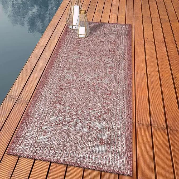 Keen Home Design Terrace Outdoor Runner Rug - 2x12 Washable Indoor/Outdoor Rug for Patio, Kitchen, Balcony, Beach, Garden, Deck and Porch, Size: 2'2"x11'10" by GreenHaven Gardens