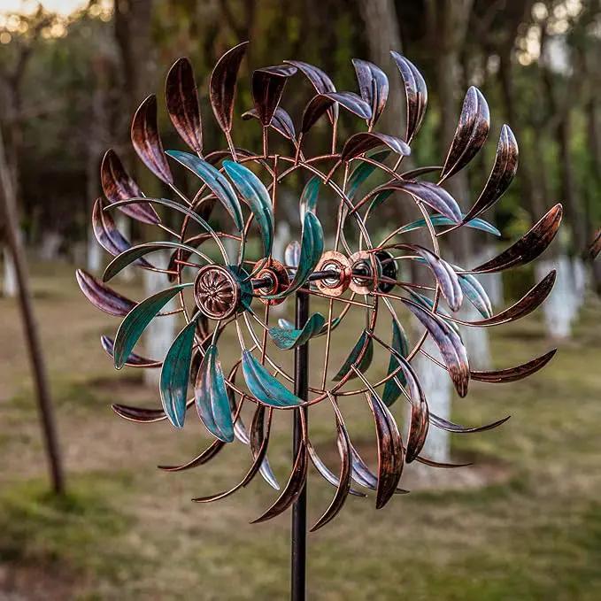 Stargarden Wind Spinners Outdoor Metal Large 360 Degrees Kinetic Wind Sculptures& Spinners Yard Art Outdoor Garden Decor by GreenHaven Gardens