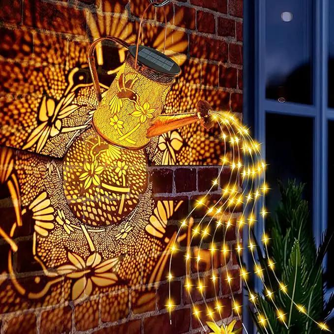Solar Watering Can Lights,Hummingbird Mother's Day Gifts for Women Mom Grandma Birthday, Large Hanging Solar Lantern Waterproof Outdoor Garden Decorations for Yard Porch Landscape Patio Pathway by GreenHaven Gardens