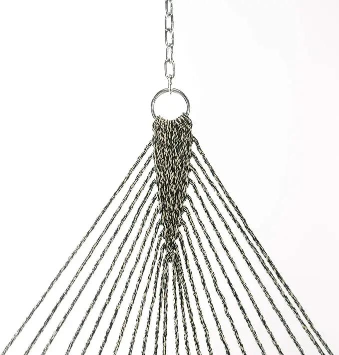 Original Pawleys Island Large Green Oatmeal Heirloom Tweed DURACORD® Rope Hammock with Extension Chains & Tree Hooks, Handcrafted in The USA, 450 LB Weight Capacity, 13 ft. x 55 in. by GreenHaven Gardens