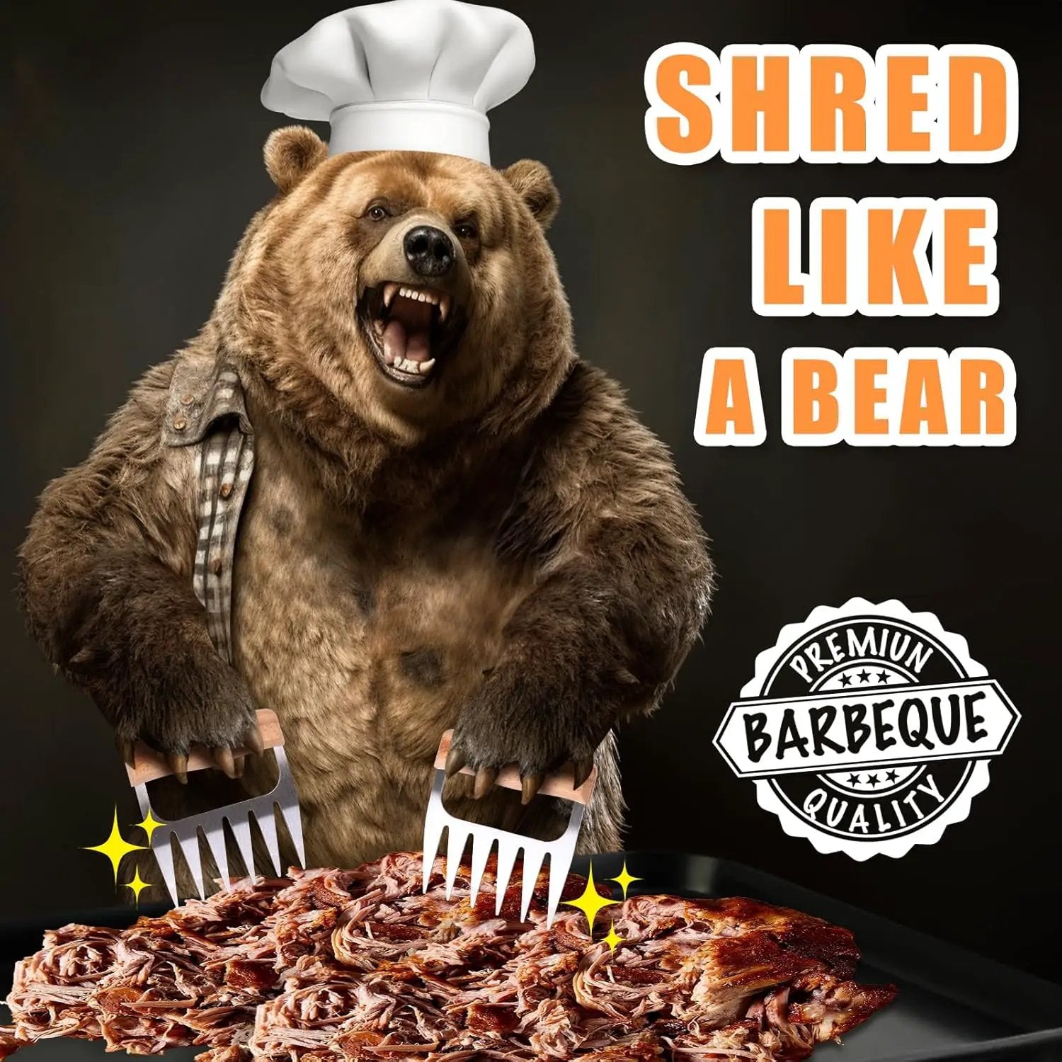 Birthday Gifts for Dad, Best Dad Ever Gifts, Stainless Steel Meat Shredder Claws for Pulled Pork, Chicken BBQ Smoker Accessories, Grilling Gifts Christmas Stocking Stuffers with Stylish Gift Box by GreenHaven Gardens