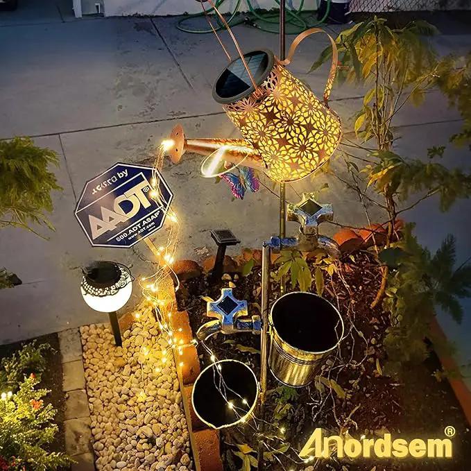 Watering Can Lights Solar Powered: Garden Light Waterproof Outdoor Decoration - Flower Lanterns Hanging Yard Patio Path Proch Decor - Birthday Gardening Gifts for Women Mom Grandma by GreenHaven Gardens