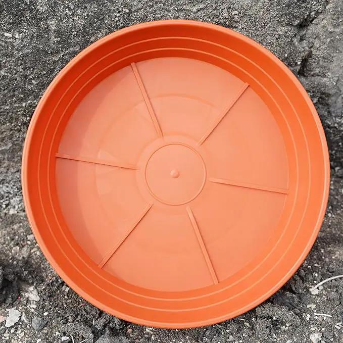 Plant Saucer 14 Inch 2 Pack 6 8 10 12 14 16 18 20 25, Plastic Plant Trays for Pots，Extra-Deep Plant Water Dray Tray, Bird Bath Bowl, Heavy Flower Plant Saucers Indoors and Outdoor No Holes by GreenHaven Gardens