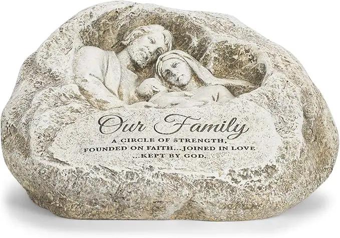 Joseph's Studio by Roman Inc., HOLY Family Garden, Garden Collection, Religious Statue, Holy Family, Memorial, Angel, Patron Saint, Garden Décor (7x8x4) by GreenHaven Gardens