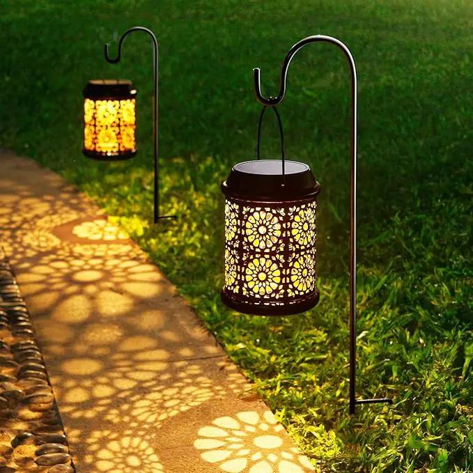 DenicMic Solar Lantern 1 Pack + Wall Lights 2 Pack by GreenHaven Gardens