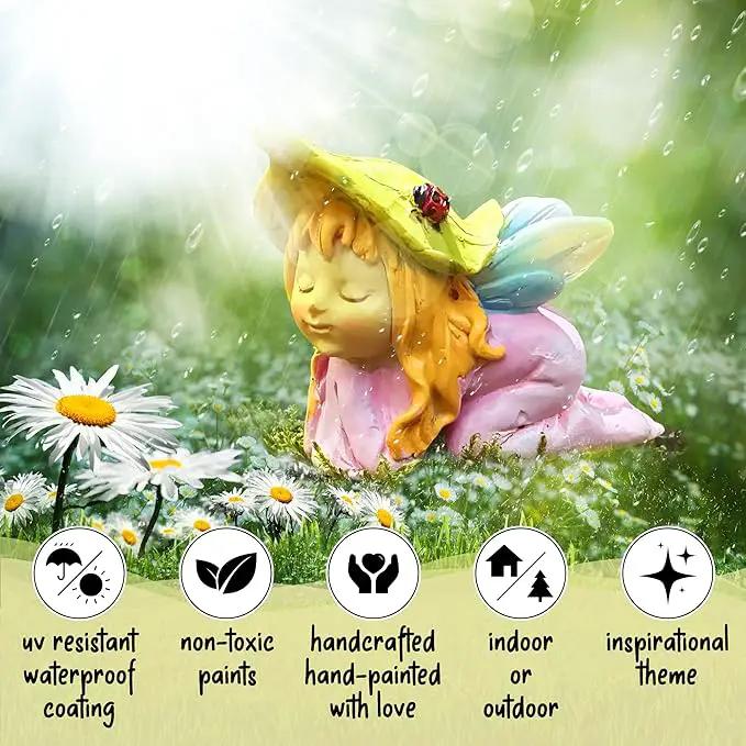WILD PIXY Baby Miniature Fairy Garden Set – Springtime Fairy Accessories Kit with Gorgeous Fairies and Animals, Indoor/Outdoor Figurines in Designer Gift Box, Perfect for Garden Decor by GreenHaven Gardens
