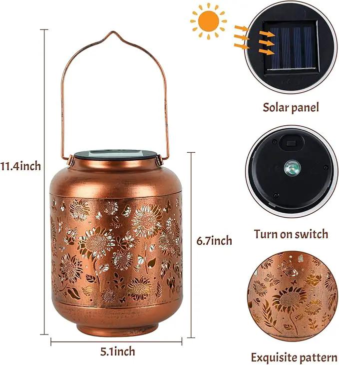 Solar Lanterns Outdoor Waterproof, Sunflower Gifts for Women Grandma Mom, Hanging Solar Lights for Backyard Porch Patio Table Yard Balcony Lawn Pathway, Mothers Day Gifts by GreenHaven Gardens