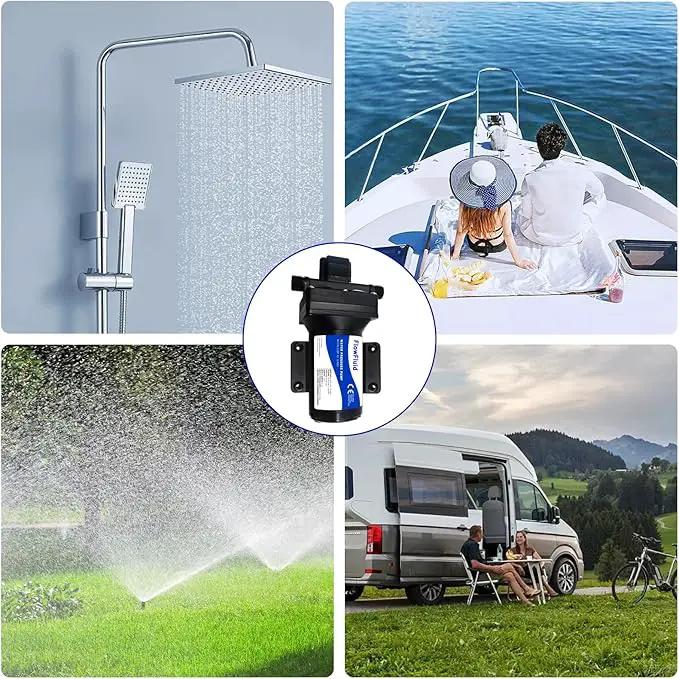 Water Pressure Booster Diaphragm Pump 110V AC for House,70PSI 5GPM Water Transfer Pump with Plug,On Demand 4-Chamber Self-Priming Water Pump with Filter for Bathroom Kitchen Irrigation Spray by GreenHaven Gardens